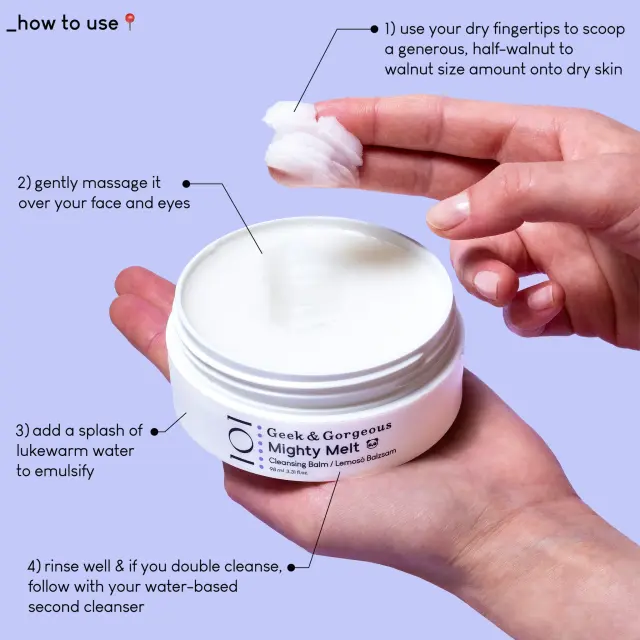 Geek + Gorgeous 101 Mighty Melt Cleansing Balm 100ml 2
