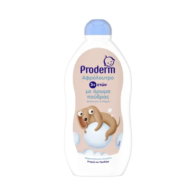 Proderm Παιδικό Αφρόλουτρο "Dog" με Πούδρα σε Μορφή Gel 500ml