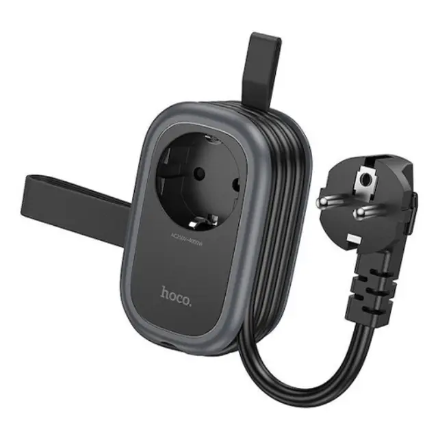 Hoco NS7 Πολύπριζο με PD20W – 3 Θύρες Φόρτισης & 1 Πρίζα Μαύρο