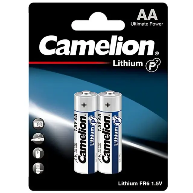 Camelion FR06-BP2 – Μπαταρία Λιθίου AA 1.5V (2τμχ)