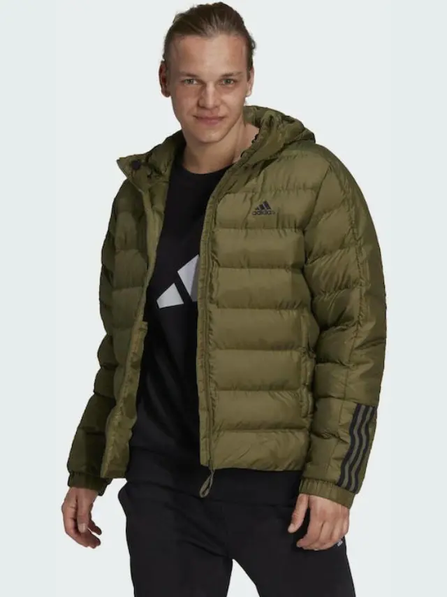 Adidas Itavic 3 Stripes Puffer Focus Olive GT1677 - XL