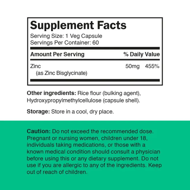 Vitamin360 Zinc Bisglycinate 50 mg 2