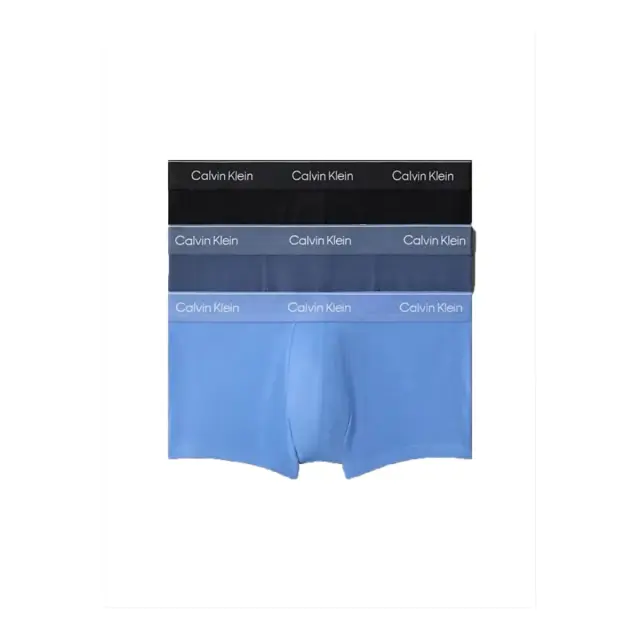 Calvin Klein Ανδρικό Boxer Low Rise Trunk - Τριπλό Πακέτο, Χρώμα Black W-Dtm Wb
