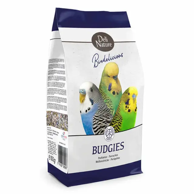 Deli Nature Birdelicious Budgies - Πλήρης Τροφή για Παπαγαλάκια 800g
