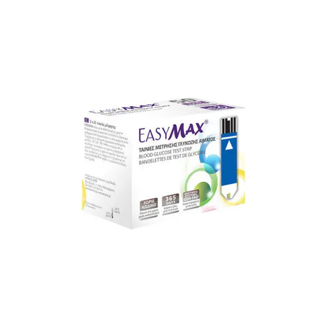 Heremco Easymax 365 days Ταινίες Μέτρησης Σακχάρου 50τμχ