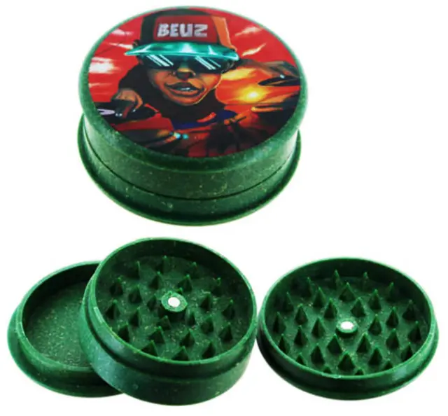 Grinder Τρίφτης Πλαστικός Beuz «DJ Beuz» 50mm - 3 Parts 2