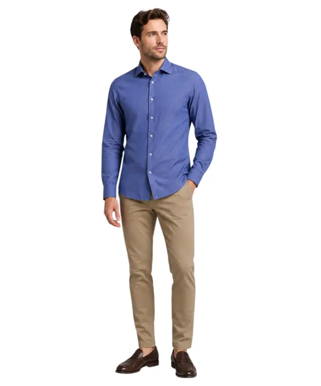U.S. Polo Assn. - Ανδρικό Πουκάμισο Μακρυμάνικο 64027-53324-670 Μπλε - 2XL 2