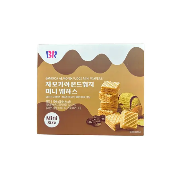 Baskin Robbins Jamoca Almond Fudge Mini Wafers Asian 100gr (Aνάλωση κατά προτίμηση πριν από 25/06/27)