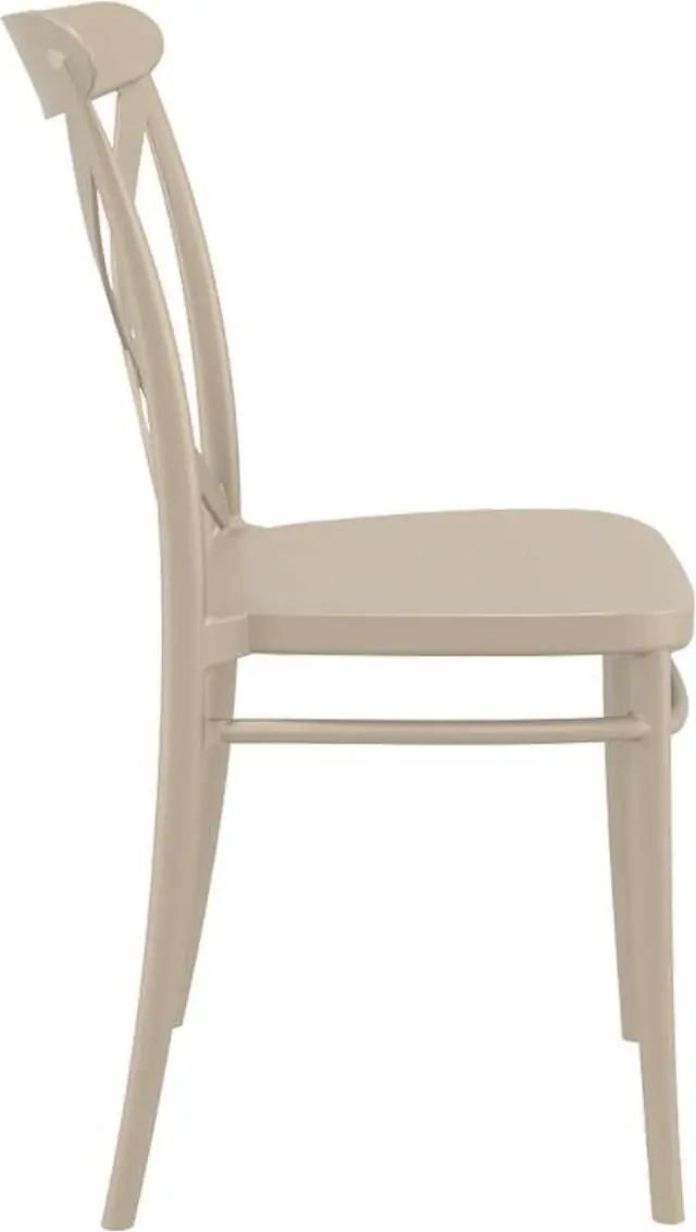 Καρέκλα Στοιβαζόμενη CROSS Dove Grey PP 51x51x87cm 3