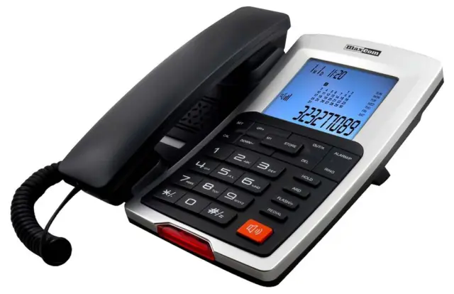 Σταθερό Ψηφιακό Τηλέφωνο Maxcom KXT709 Γκρί - Ασημί με Οθόνη, Ανοιχτή Ακρόαση και Ένδειξη Εισερχόμενης Κλήσης Led 3