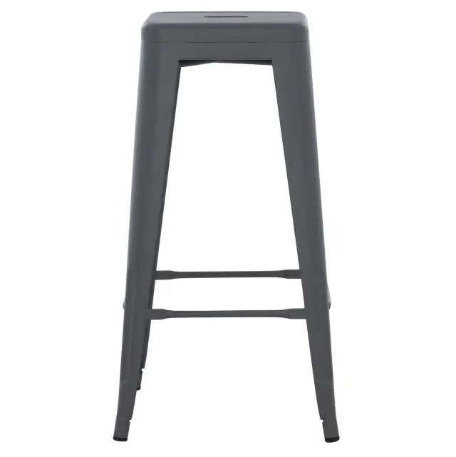 ΣΚΑΜΠΟ ΜΠΑΡ ΜΕΤΑΛΛΙΚΟ FB98642.50 ΣΕ ΓΚΡΙ 43x43x78Υεκ. 3