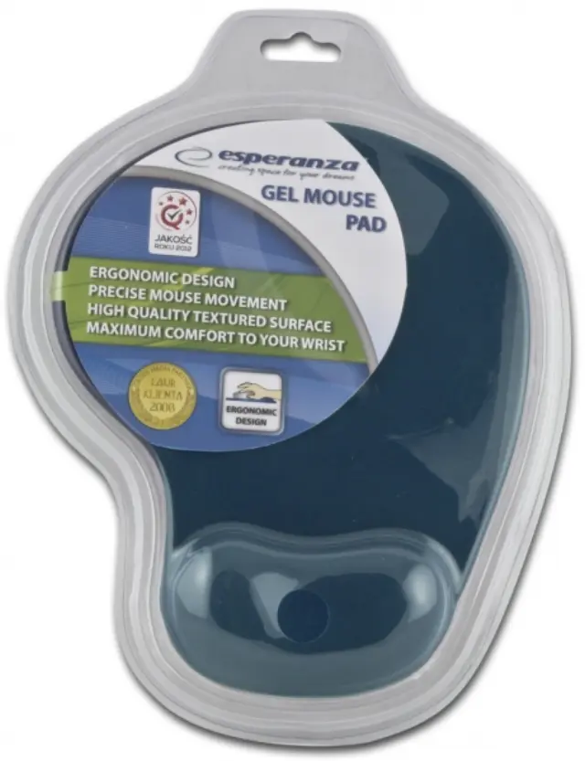 Esperanza Gel Mouse Pad 230mm με Στήριγμα καρπού Μπλε (EA137B) (ESPEA137B)