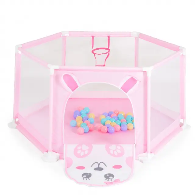 Πάρκο Δραστηριοτήτων 146 cm Με 50 Μπάλες 7061B Pink Moni Toys 3801005601806