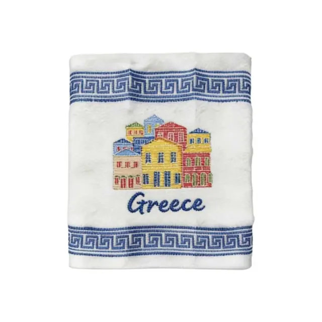 Πετσέτα ποτηρόπανο Souvenir με κέντημα - Σετ 12pcs - Greece - 416457
