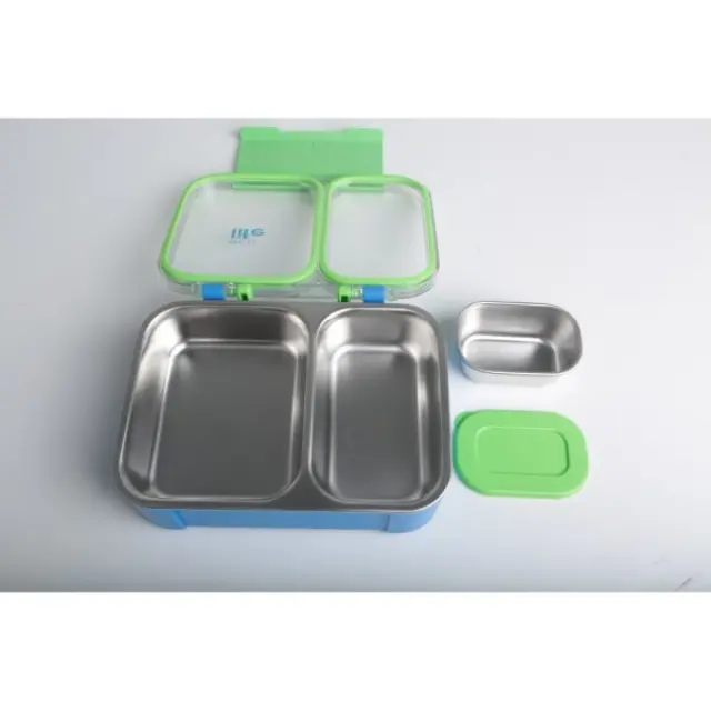 Eco Life Φαγητοδοχείο Με 2 Χωρίσματα & Μπωλ 800ml Μπλε 33-BO-9054 2