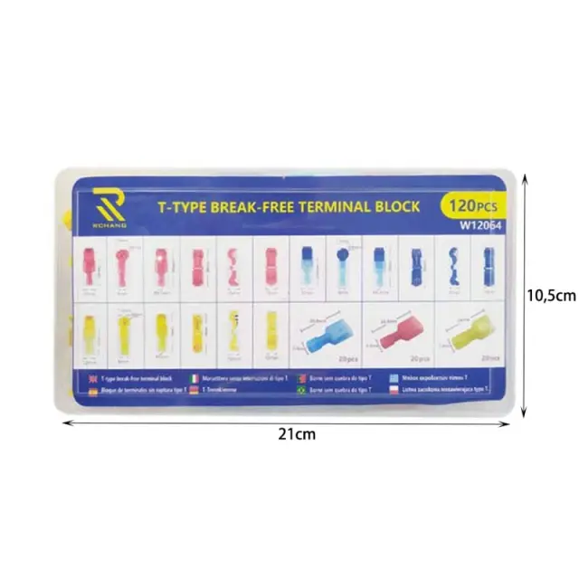 Rchang T-tap σύνδεσμοι καλωδίων 120τεμ. W12064 - Rchang T-tap wire connectors 141675 2