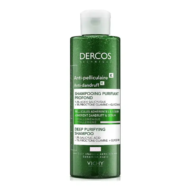Vichy Dercos Anti-Dandruff Deep Purifying Σαμπουάν κατά της Πιτυρίδας για Όλους τους Τύπους Μαλλιών 250ml