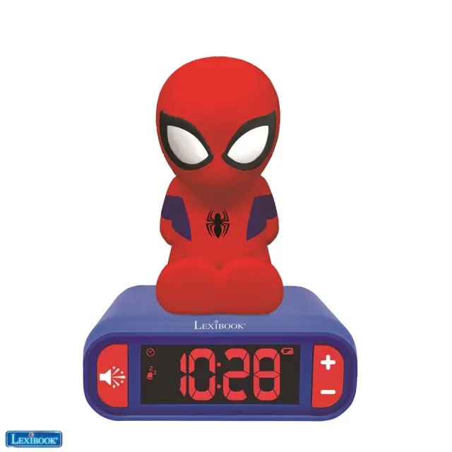Lexibook - Spider-MaN - Alarm Clock with Night Light 3D (RL800SP)