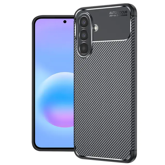 Techsuit® CarbonFiber Θήκη για Galaxy A57/A37- Black