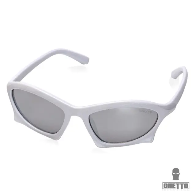 Ghetto Steampunk Sport Sunglasses Unisex White