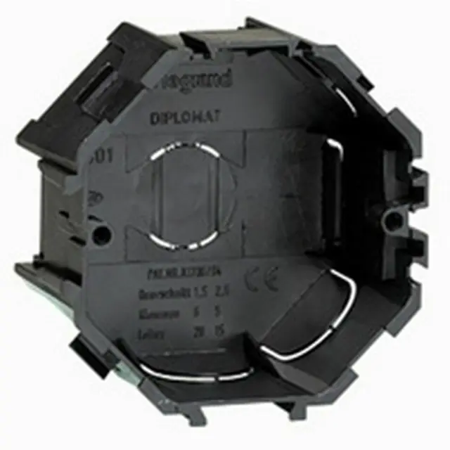 Flush mounting box universal 1-gang Ø67mm for masonry