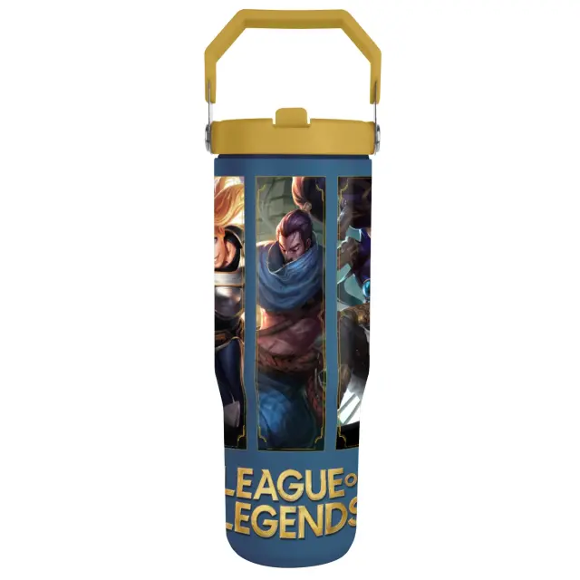 Θερμός Ποτήρι με καλαμάκι + λαβή LEAGUE OF LEGENDS - XL Travel Mug with handle 900ml
