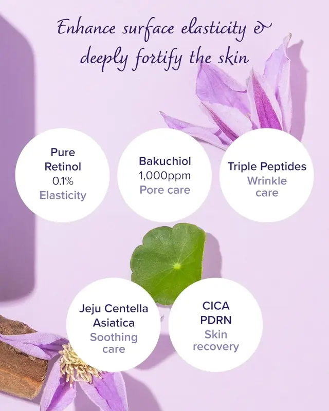 Mary + May Seoul Edition Retinol 0.1% Bakuchiol Cica Serum Προηγμένος αντιγηραντικός ορός με ρετινόλη 80ml 3
