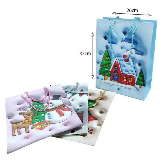 Χριστουγεννιάτικη σακούλα 32x26cm 12τμχ - Christmas bag 12pcs 056030 3