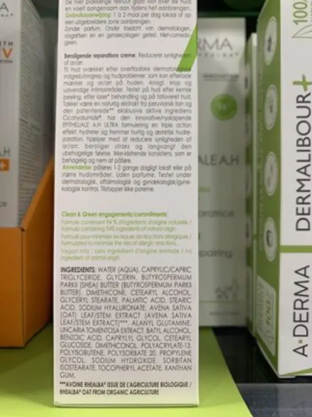 A-Derma Epitheliale HA+ Ultra Repair Cream, Anti-Marks, Επανορθωτική Κρέμα κατά των Σημαδιών για Πρόσωπο και Σώμα 100ml 2