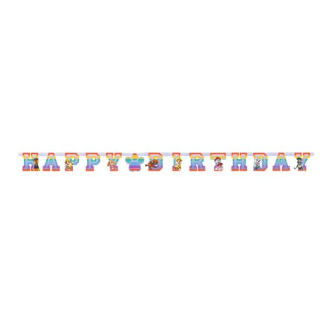 Γιρλάντα Γράμματα Happy Birthday Paw Patrol 2022/ 180x15 εκ