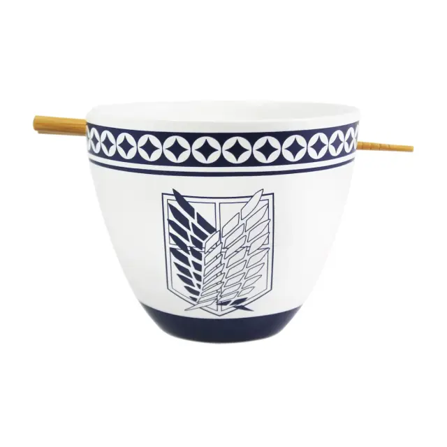 Σετ Μπολ κεραμικό + Chopsticks ATTACK ON TITAN - Ramen Bowl with Chopstick 470ml - Emblem AOT3-BWL-3188