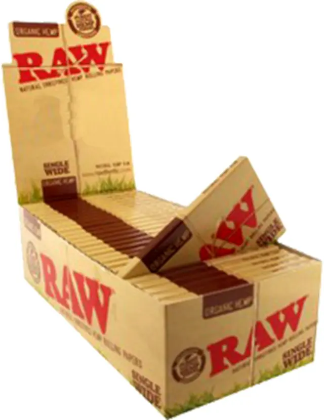 RAW Χαρτάκια - Organic Hemp - Single Wide Double 25τεμ.