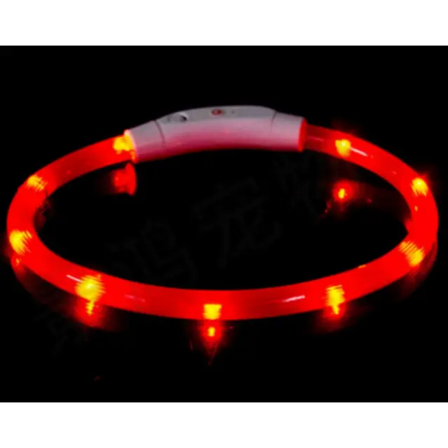 Κολάρο Κατοικιδίου Με Φώς Led - 70cm, ΚΟΚΚΙΝΟ