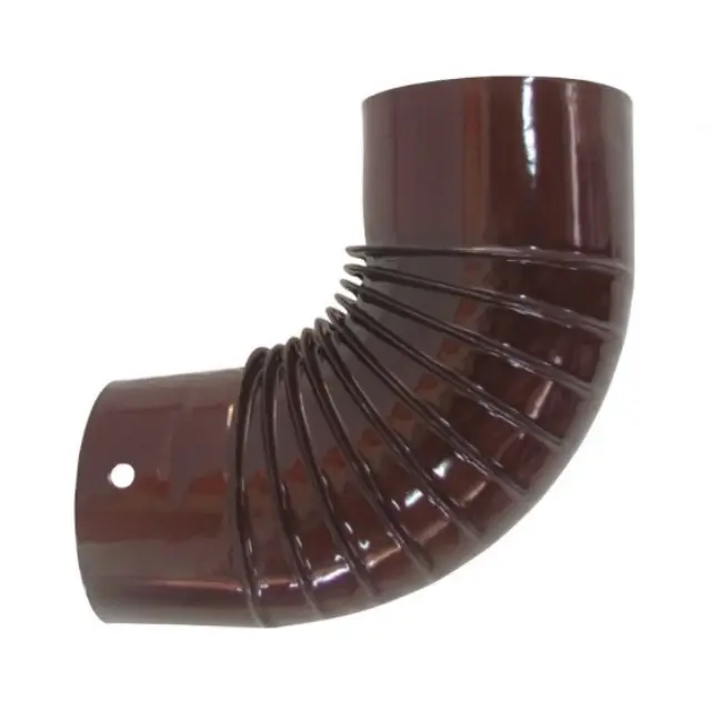 Γωνία Σύνδεσης Καπνοδόχου Εμαγιέ 120mm Καφέ 3