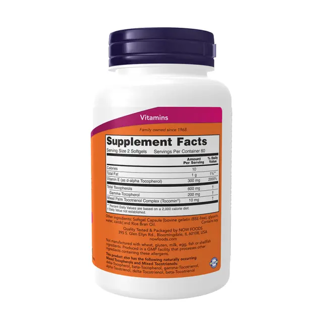 Now Foods Advanced Gamma E Complex Softgels 2