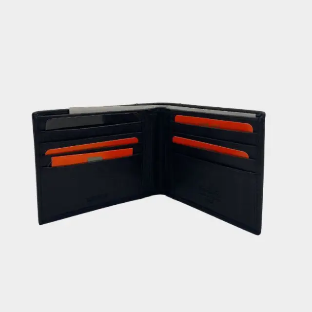 Δερμάτινο Πορτοφόλι - Καρτοθήκη Pierre Cardin 8804 TILAK31 Μαύρο - Μπλε - ONESIZE 2