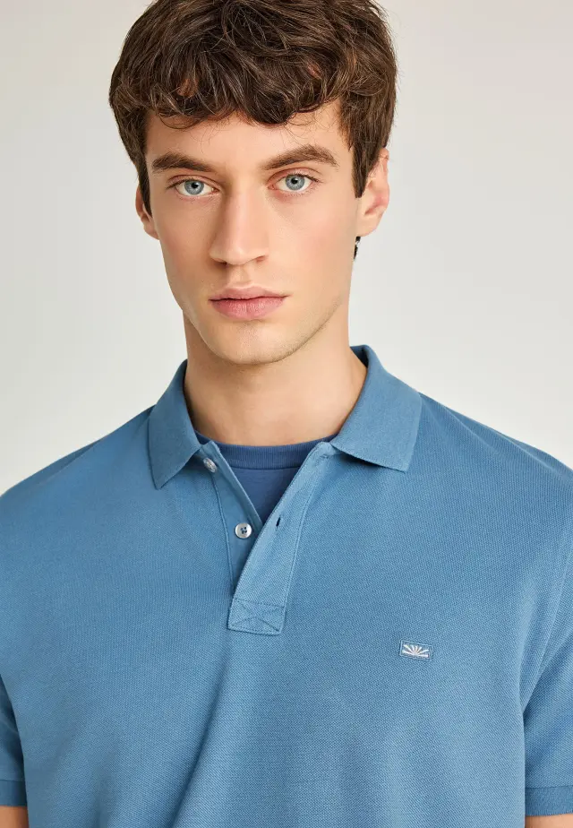 Funky Buddha Polo T-Shirt Blue Heaven FBM013-001-11 - 3XL 3
