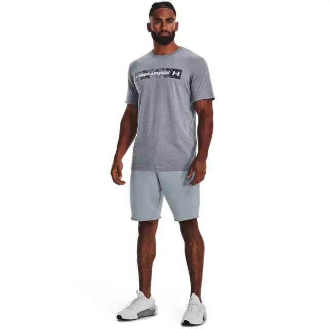 Under Armour Chest Stripe T-Shirt (1376830-035) - Γκρί - S 3