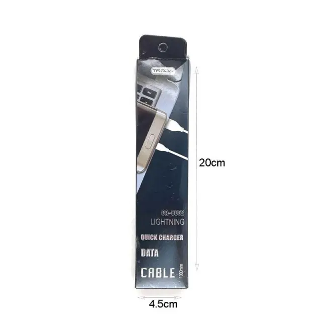 Treqa Regular USB to Lightning Cable Λευκό 1m (CA-8052) 2