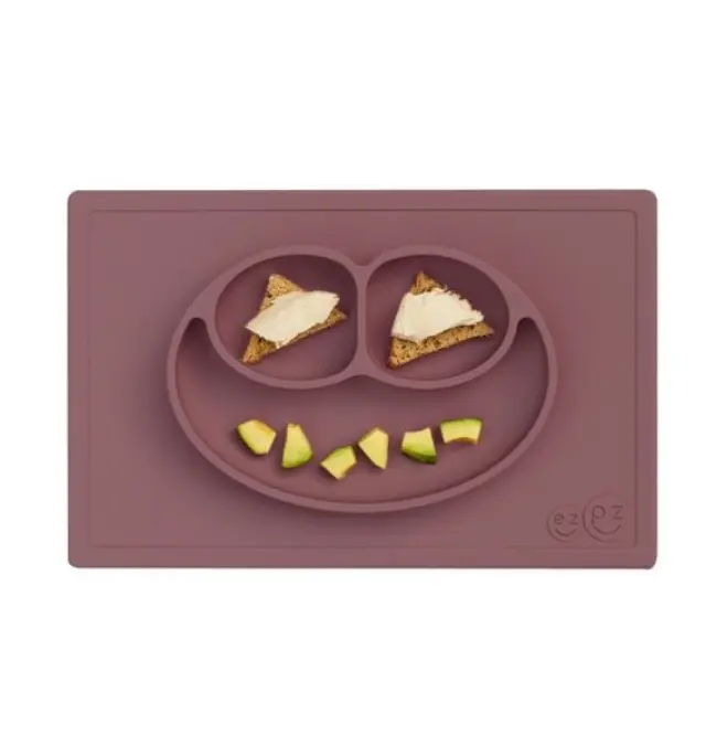 Ezpz: Εκπαιδευτικό πιάτο 24+ μηνών Happy Mat - Mauve 2