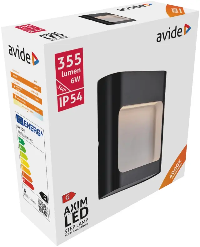 Avide Εξωτερικό Φώς Σκάλας Axim LED 6W Λευκό 4000K IP54 15.001.0806 2