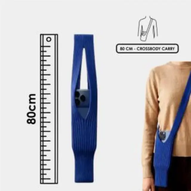 Universal Τσαντάκι Crossbody 80cm για Smartphones έως 6,9" Πορτοκαλί N71139 2