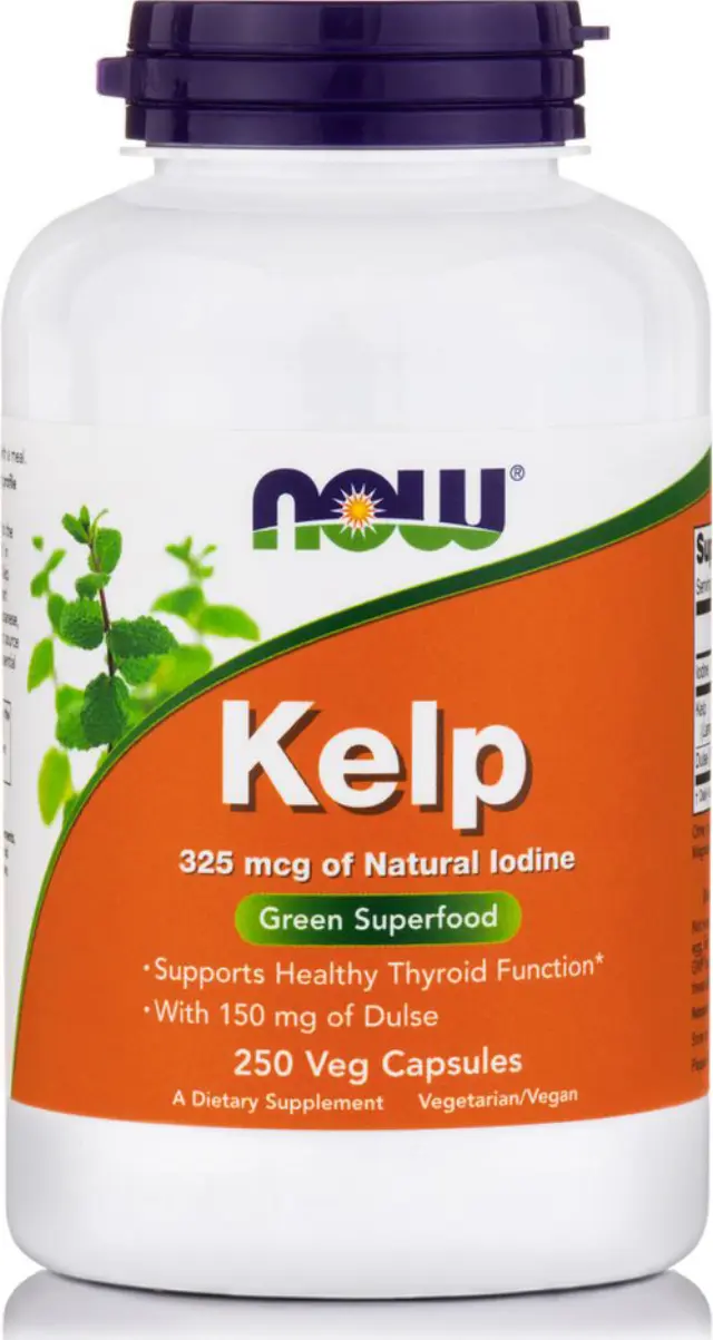 Now Foods Kelp 325mg Ιώδιο 250 φυτικές κάψουλες