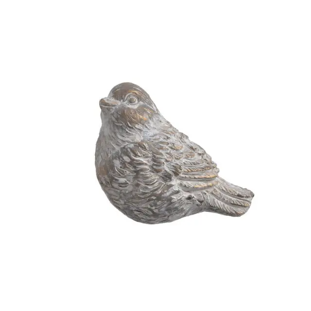 Πουλάκι κεραμικό shabby white, 10cm, 1 τεμ.