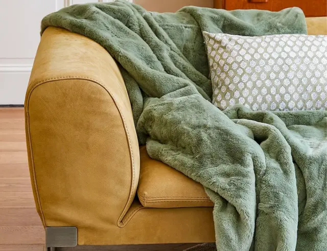 Κουβέρτα Bronte In The Mood Collection με διαστάσεις 200x150cm - Dark Green 1154077