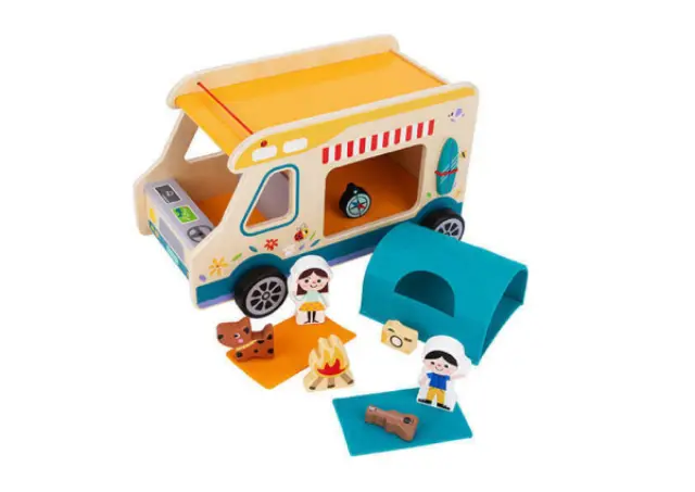 Tooky Toy Ξύλινο Τροχόσπιτο TH427