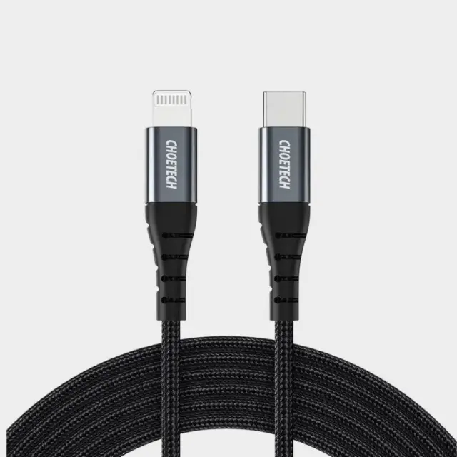 Καλώδιο Φόρτισης USB-C - Lightning Choetech IP0042 MFi cable 480Mb/s 3A 3m Μαύρο - ONESIZE