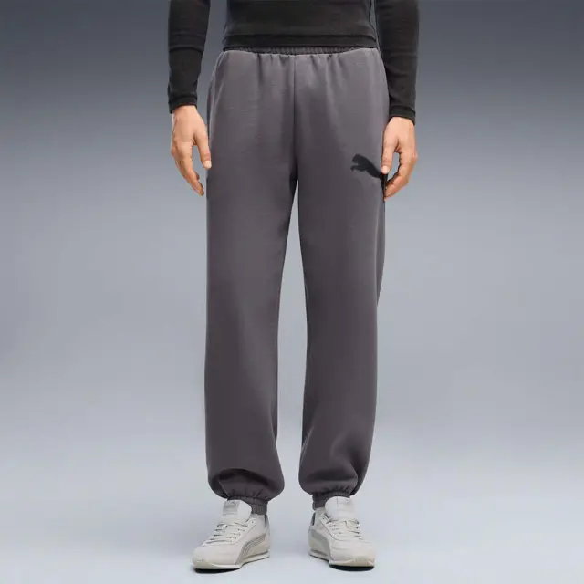 Puma Men's Sport Street Relaxed Graphic Fleece Sweatpants Γκρι Σκούρο 694319-34 (Puma)