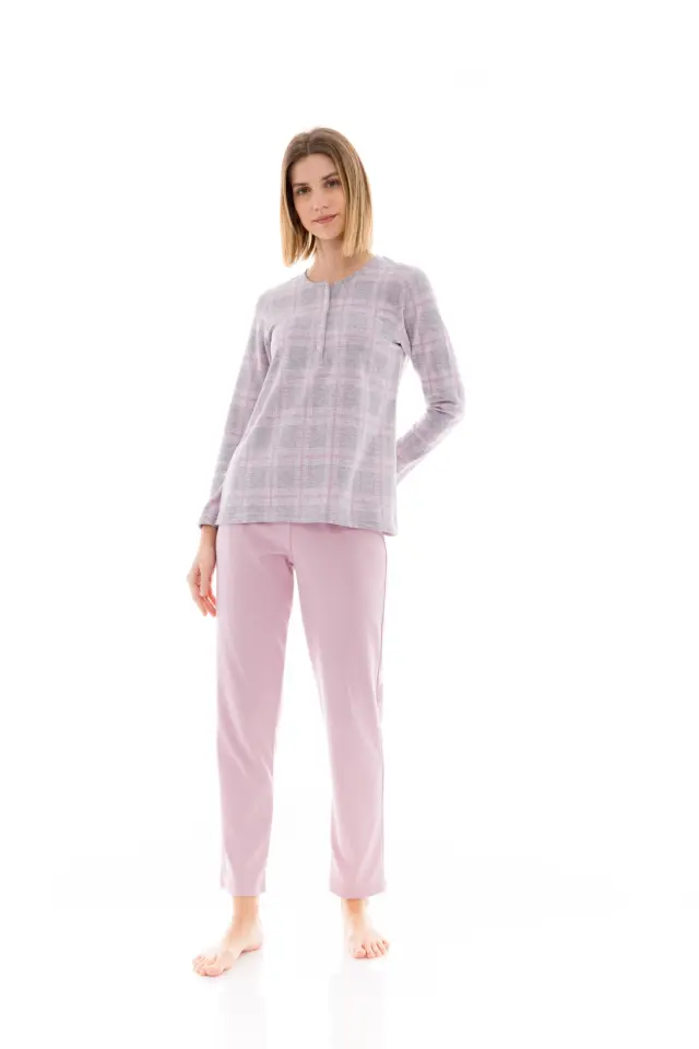 W1493 - Type - PYJAMA JACQUARD PINK PLAID