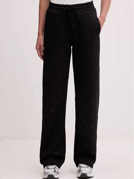 Guess Elsa Παντελόνι Φόρμας Καμπάνα Taupe Μπεζ - L